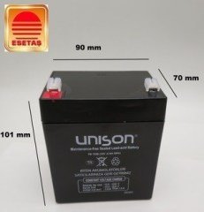 12V 5 AH  UNISON KURU BAKIMSIZ AKÜ