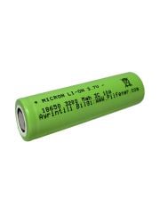 18650 3.7V (Volt) 3200 MaH(Amper) 3C Lityum Şarj edilebilir 1 Adet Pil(Batarya) Pil Kutusu Hediyeli