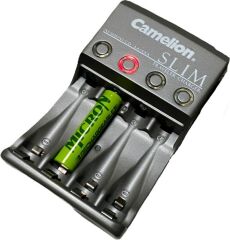 Camelion Ince Pil, Kalem Pil Şarj Aleti Dörtlü 4x Aaa-Aa Otomatik Traveler Charger