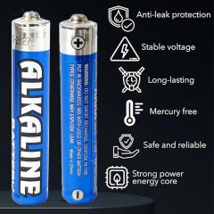Alkalin AAAA 1.5v Pil (Batarya) 4’lü Paket Tablet Kalem Pili (4A) | Tüm Tablet Kalemleriyle Uyumlu