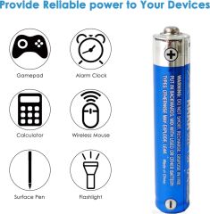 Alkalin AAAA 1.5v Pil (Batarya) 4’lü Paket Tablet Kalem Pili (4A) | Tüm Tablet Kalemleriyle Uyumlu