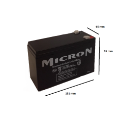 12V 9 AH KURU BAKIMSIZ AKÜ MICRON