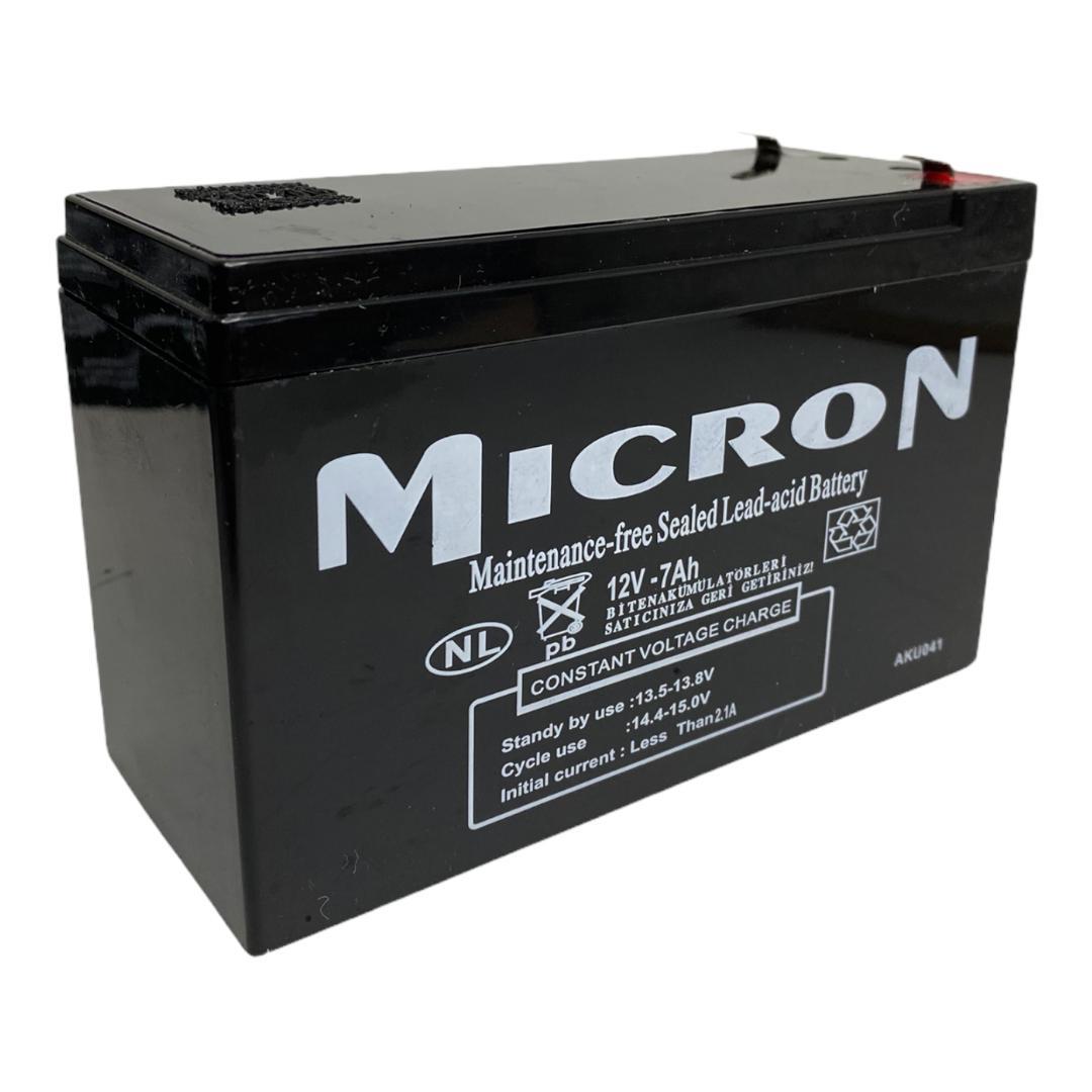 12V 7 AH  MICRON KURU BAKIMSIZ AKÜ