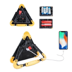 Işıklı Üçgen Reflektör Led Projektör Acil Durum Feneri Flaşör