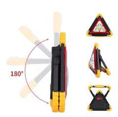 Işıklı Üçgen Reflektör Led Projektör Acil Durum Feneri Flaşör