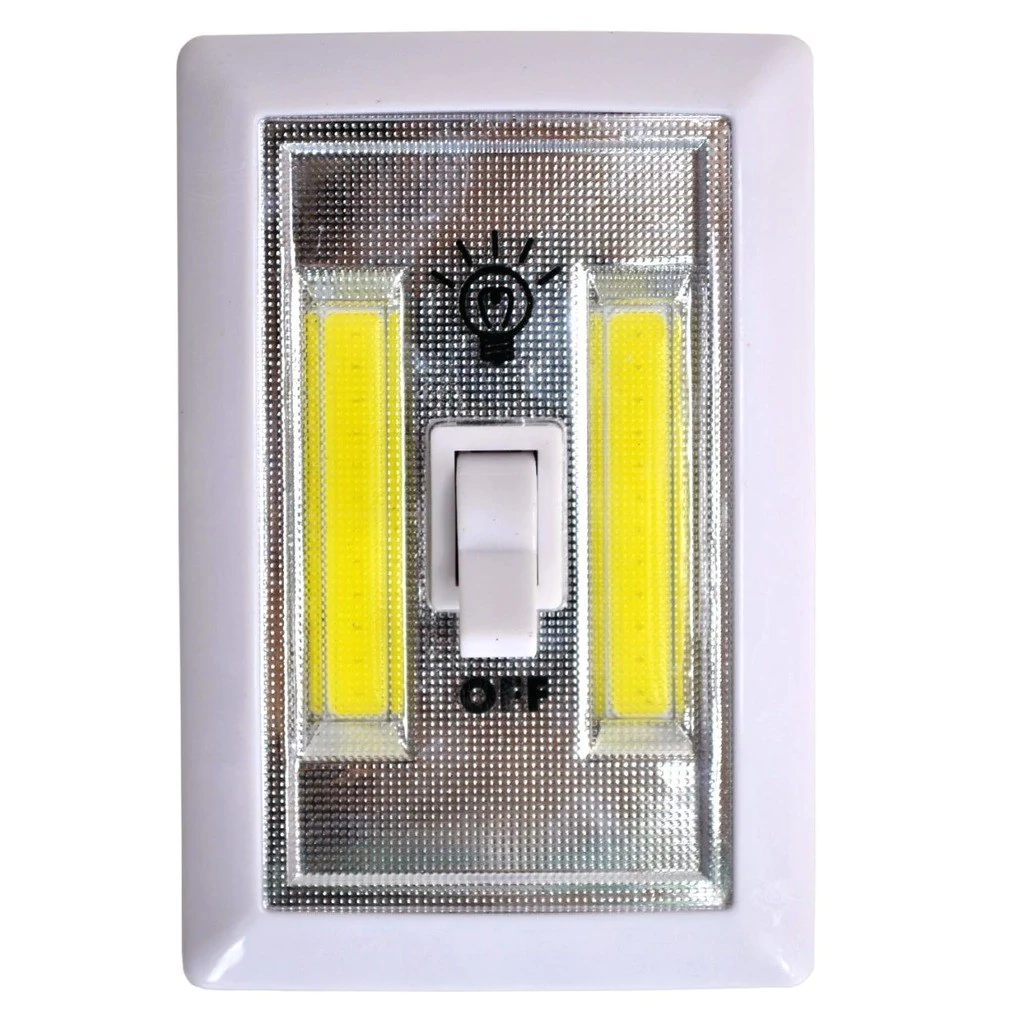 2 Ledli Pilli Lamba Anahtarlı  Portatif  Led Işık - Mıknatıslı