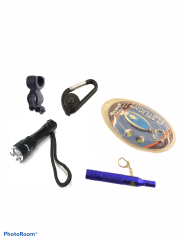 Micron 31104 Şarjlı El Feneri Seti  (Bisiklet Aparatı,anahtarlık,düdük,karabina)