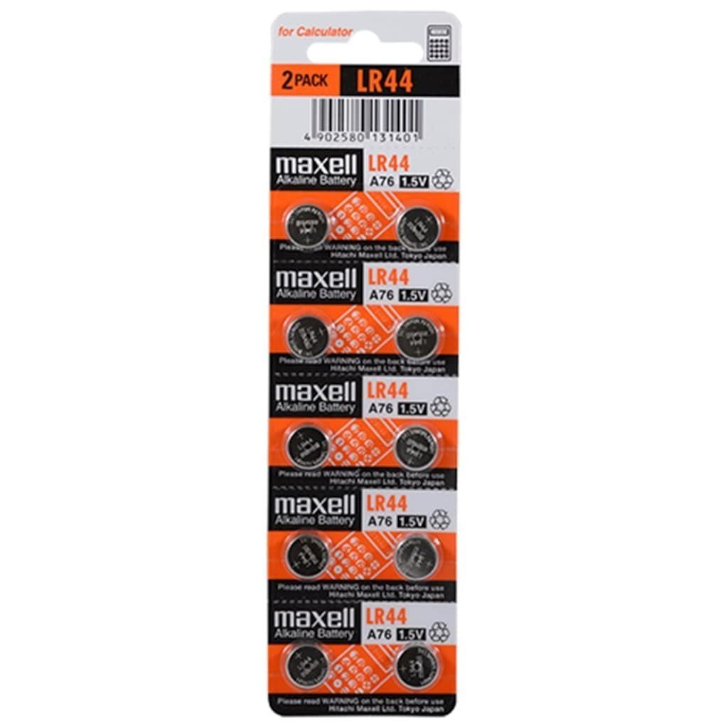 MAXELL  LR44(AG13) DÜĞME PİL  10 ADET YENİ TARİH 12-2023