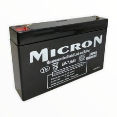 6V 7,5 AH MICRON AKÜ