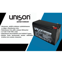 12V 9 AH UNISON  AKÜ