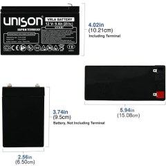 12V 9 AH UNISON  AKÜ