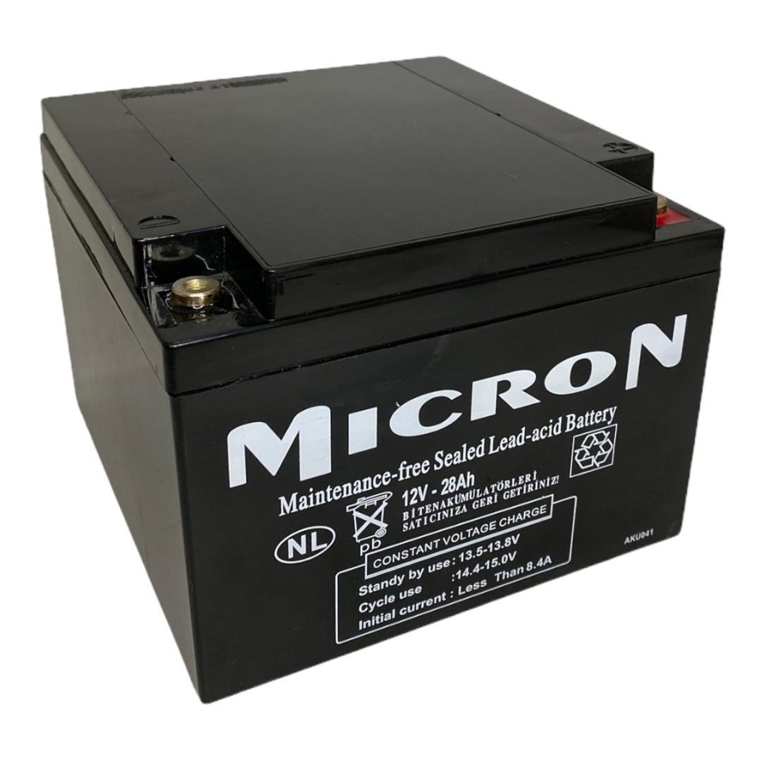12V 28 AH  MICRON KURU BAKIMSIZ AKÜ