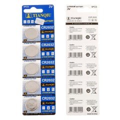 Tianqiu CR2032 3V Lithium Pil - 5 Adet