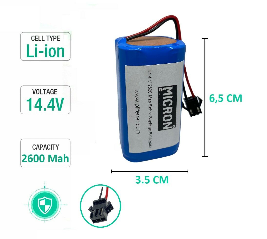 Robot Süpürge Bataryası