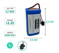 Robot Süpürge Bataryası