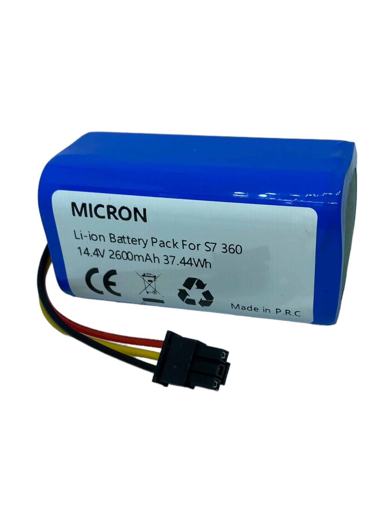 360 Robot S5, S7, S9 elektrikli süpürge robotları için pil 14.4V 2600mAh 37.4Wh