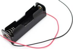 Tekli 1 Li 18650 Pil Yuvası Kablolu Tutucu 3.7V Pil Şarj Kutusu