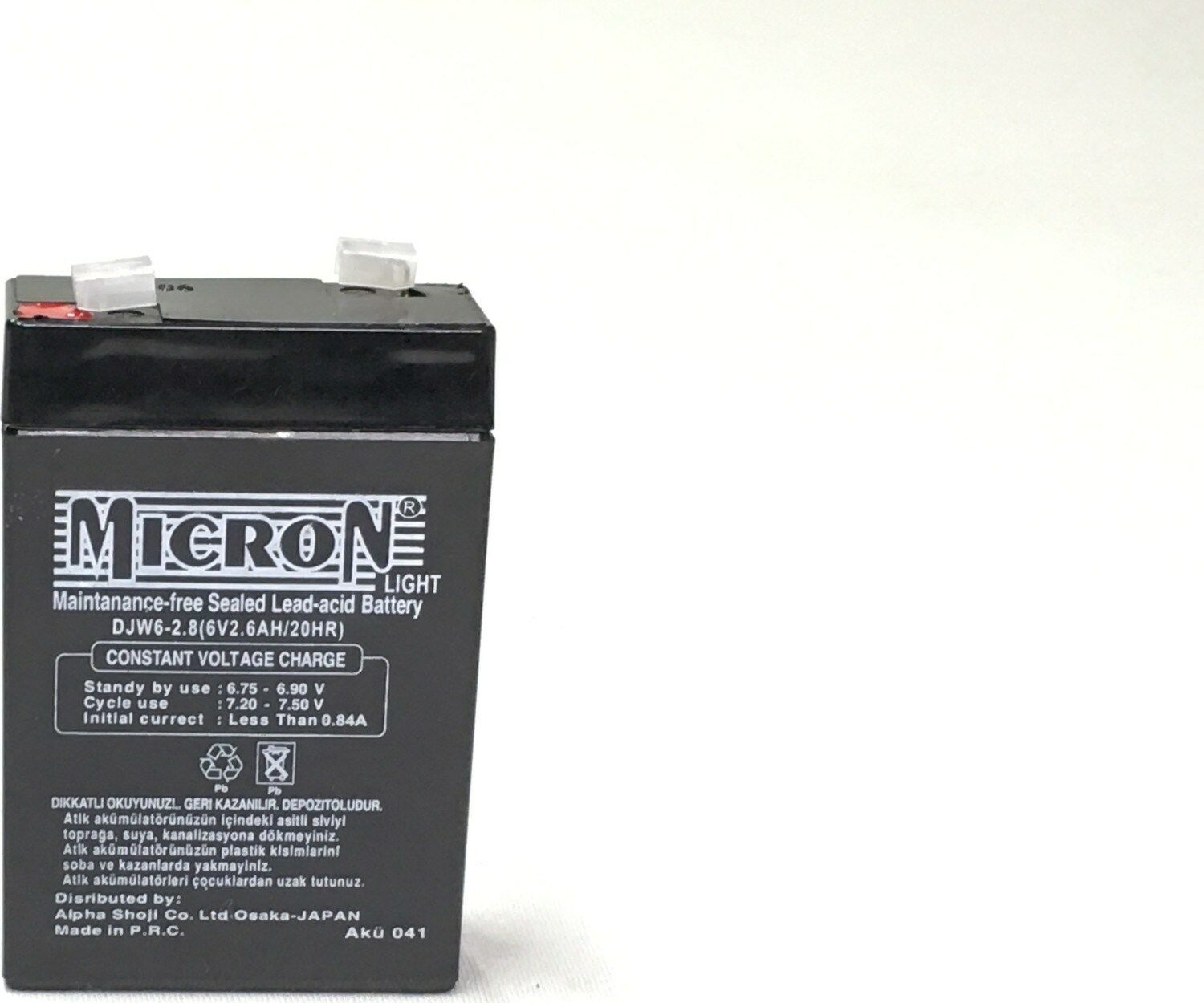 Micron 6V 2.8A Kuru Akü
