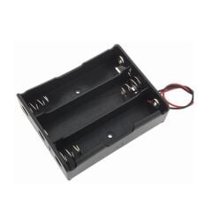 3lü 18650 Pil Yuvası 3 Kanal Kablolu Lityum İyon Pil Yuvası