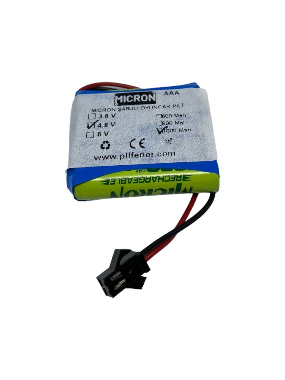 Micron 4.8v 1000 mah AAA Uzaktan Kumandalı Şarjlı Araba Pili (Bataryası)