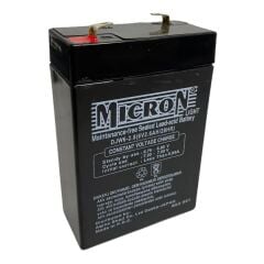 6V 2.8 AH KURU AKÜ MICRON MARKA