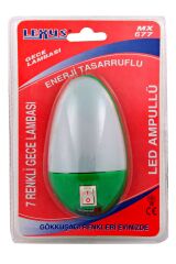 GECE LAMBASI GÖKKUŞAĞI RENKLERİ