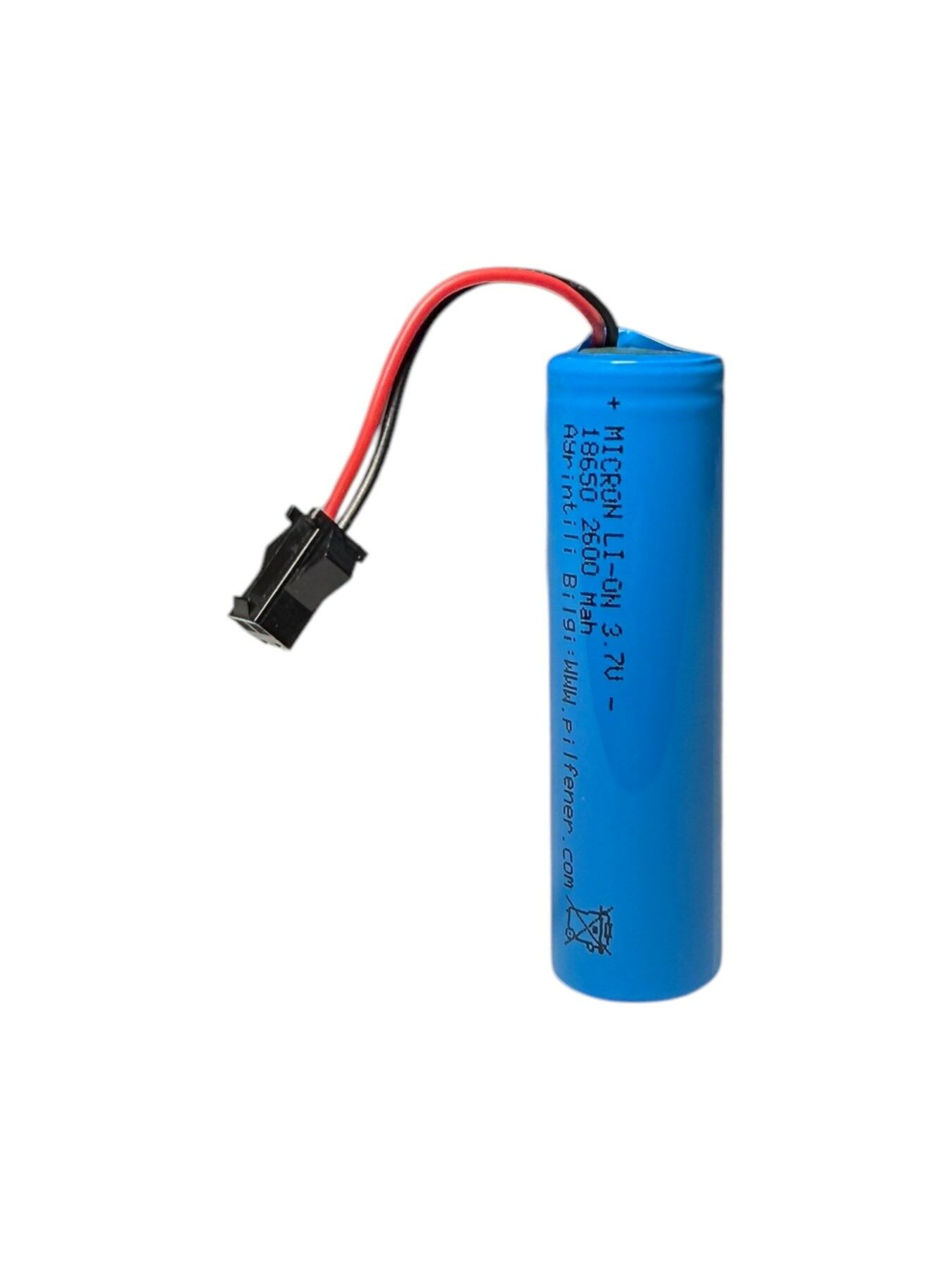 2600 mAh 3.7V 18650 Li-Ion Uzaktan Kumandalı Oyuncak Araba Pili Yüksek Kapasite