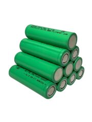 18650 3.7V (Volt) 2600 MaH(Amper) 5C Lityum Şarj edilebilir 100 Adet Pil(Batarya)