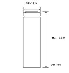 18650 3.7V (Volt) 2450 MaH 5C Lityum Şarj edilebilir 1 Adet  Pil(Batarya) Pil Kutusu Hediyeli
