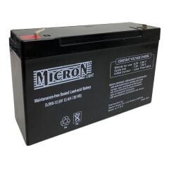 6v 12 AH KURU BAKIMSIZ AKÜ MICRON MARKA 2020-10 ÜRETİM TARİHLİ