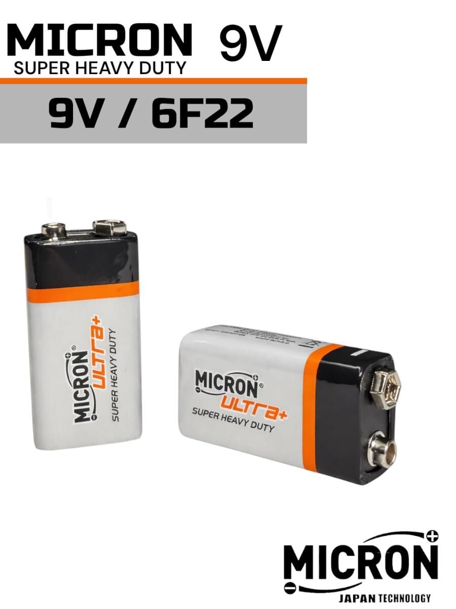 MICRON  Heavy Duty 6F22 9V Pil
