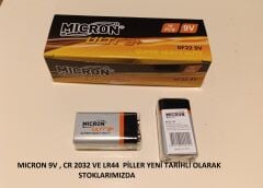 MICRON  Heavy Duty 6F22 9V Pil(Kopya) 1 KUTU 10 ADET