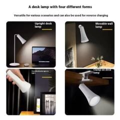 Minimal , Modern Tasarım Şarjlı Masa Lambası  Çok fonksiyonlu Gövde Çelik Taban(Kopya)